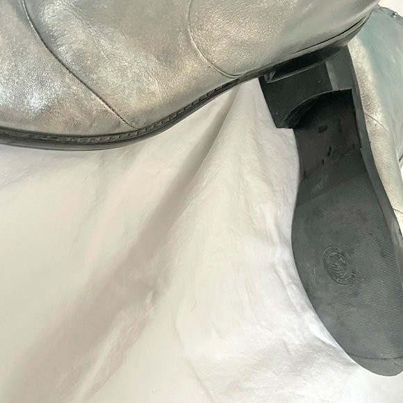 Metallic Silver Kenneth Cole Ankle Boots - Picture 6 of 10